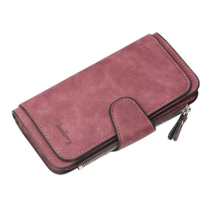 Portefeuille pochette en cuir pour femme