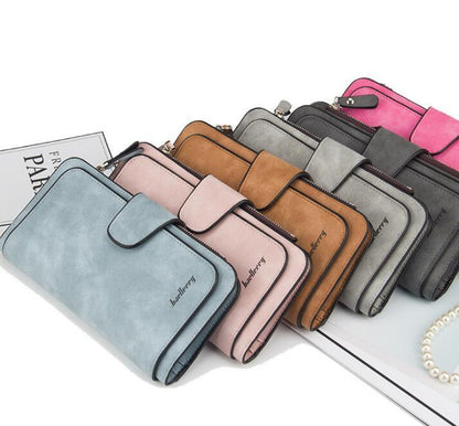 Women's Leather Clutch Wallet