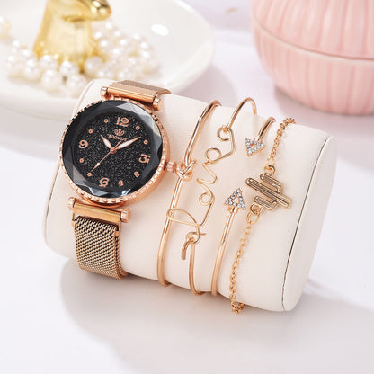 Starry Sky Women’s Magnet Buckle Watch